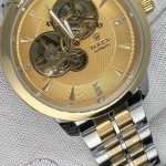 Golden Dial Skeleton Watch Automatic