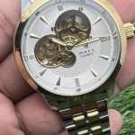 White Dial Skeleton Watch Automatic