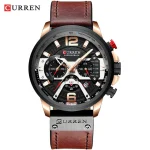 Curren Chronograph ( Brown Strap )